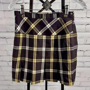 Saint B&B St. Scott Plaid Pleated Mini Skirt | Size 27 (Approx. US 4)